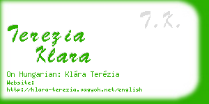 terezia klara business card